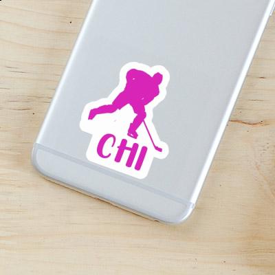 Sticker Chi Eishockeyspielerin Gift package Image