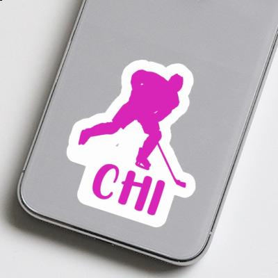 Sticker Chi Eishockeyspielerin Notebook Image