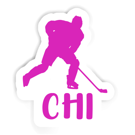 Sticker Chi Eishockeyspielerin Notebook Image