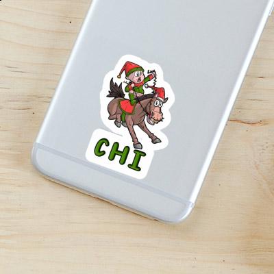 Sticker Chi Christmas Horse Image