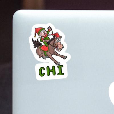 Sticker Chi Christmas Horse Image