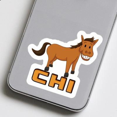 Sticker Chi Grinning Horse Notebook Image