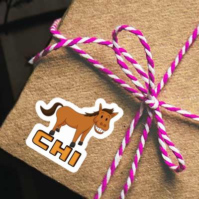 Sticker Chi Grinning Horse Gift package Image