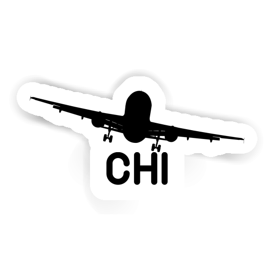 Sticker Chi Airplane Gift package Image