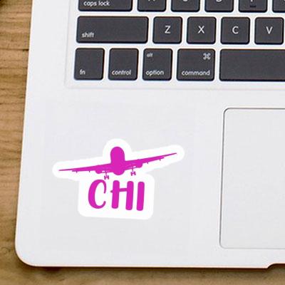 Flugzeug Sticker Chi Laptop Image