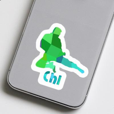 Karateka Sticker Chi Laptop Image