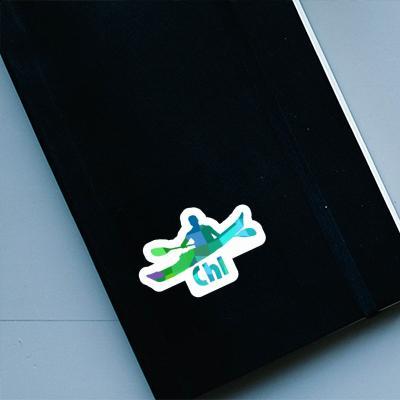 Kayaker Sticker Chi Notebook Image