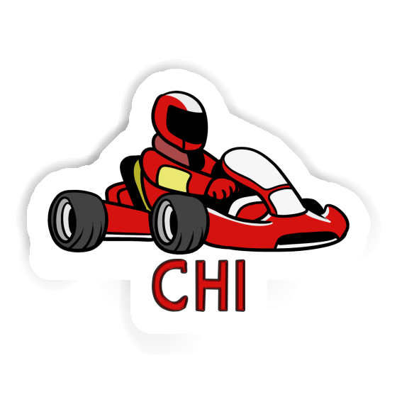 Chi Autocollant Pilote de kart Gift package Image