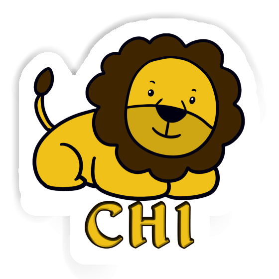 Autocollant Lion Chi Image