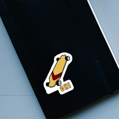 Chi Sticker Longboard Laptop Image