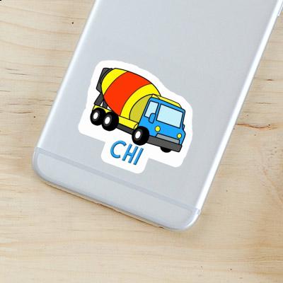 Sticker Mischer-LKW Chi Laptop Image