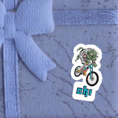 Sticker Downhill Biker Chi Notebook Image