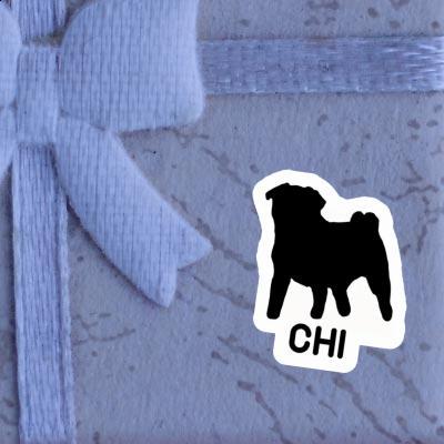 Pug Sticker Chi Laptop Image