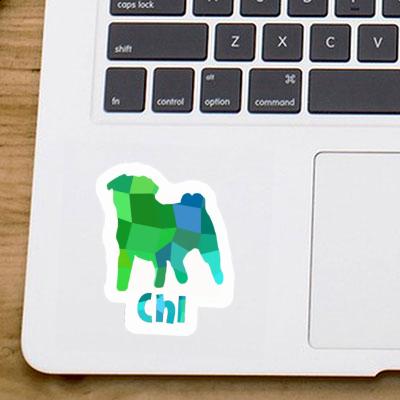 Sticker Pug Chi Notebook Image