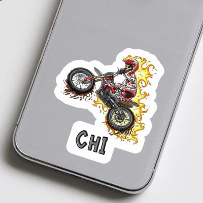 Chi Sticker Motocross Rider Notebook Image