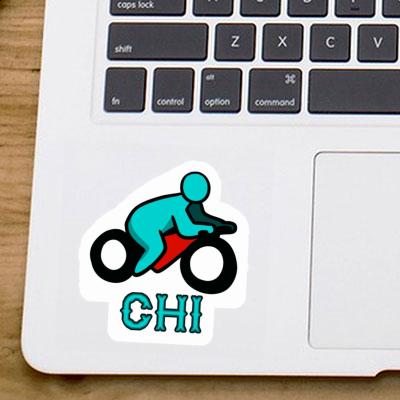 Sticker Chi Motorradfahrer Laptop Image