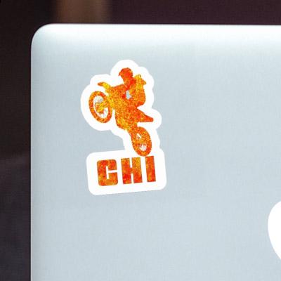 Sticker Motocross-Fahrer Chi Laptop Image