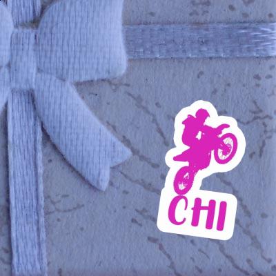 Motocross Rider Sticker Chi Notebook Image