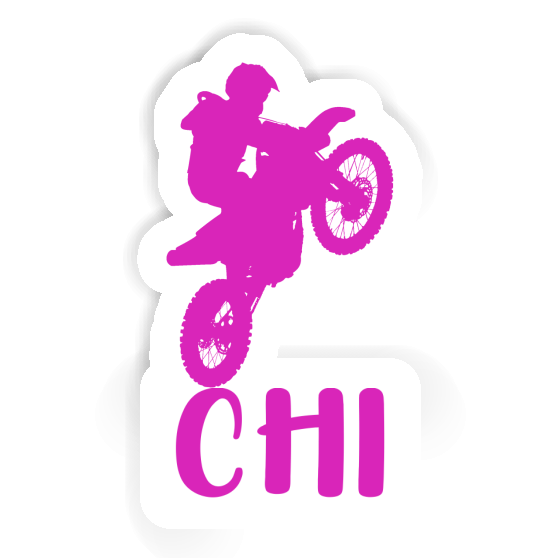 Motocross Rider Sticker Chi Image