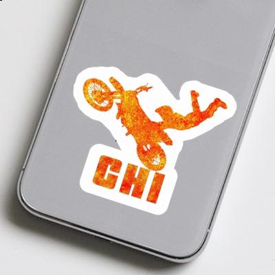 Sticker Motocross-Fahrer Chi Notebook Image