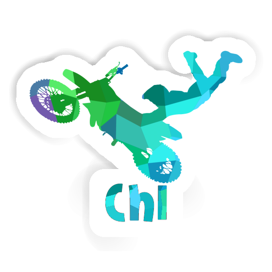 Motocross Rider Sticker Chi Image