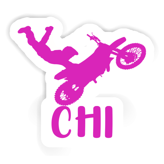 Motocross Rider Sticker Chi Notebook Image