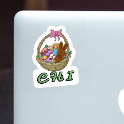 Chi Sticker Easter basket Laptop Image