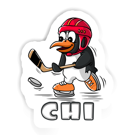 Chi Sticker Ice Hockey Penguin Notebook Image