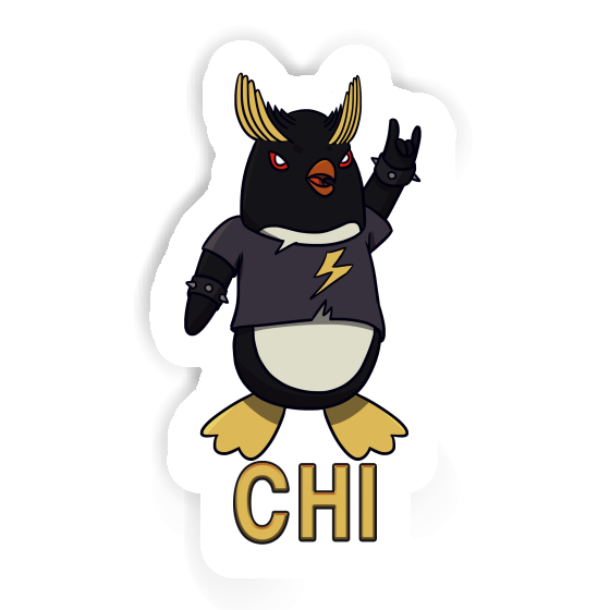 Sticker Rocking Penguin Chi Notebook Image