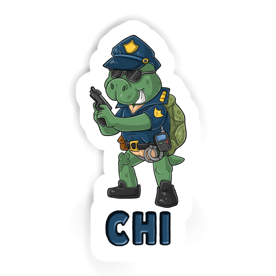 Sticker Polizist Chi Image