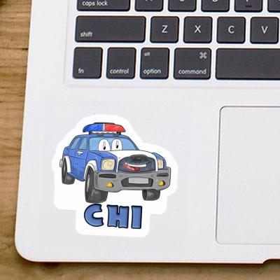 Chi Aufkleber Polizeiauto Laptop Image