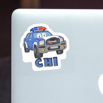 Chi Aufkleber Polizeiauto Laptop Image