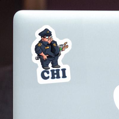 Policier Autocollant Chi Laptop Image