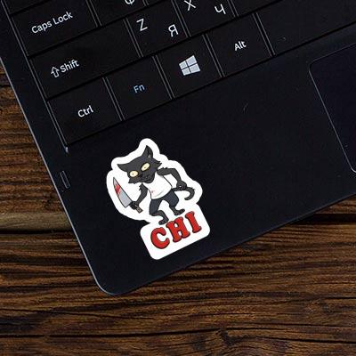 Chi Sticker Psycho Cat Notebook Image