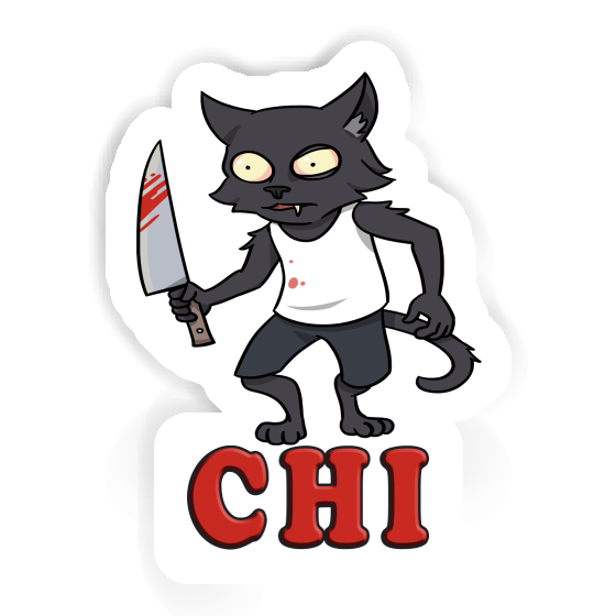 Psycho-Katze Sticker Chi Image