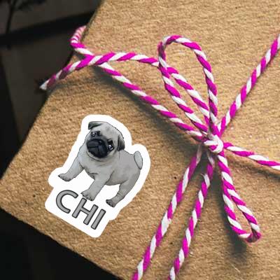 Sticker Pug Chi Laptop Image