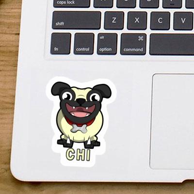 Chi Sticker Pug Laptop Image