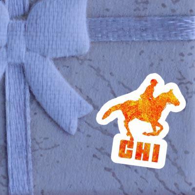 Horse Rider Sticker Chi Image