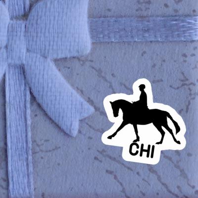 Sticker Horse Rider Chi Laptop Image