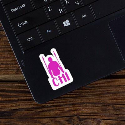 Ring gymnast Sticker Chi Laptop Image