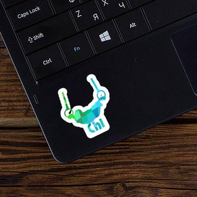 Sticker Chi Ring gymnast Laptop Image