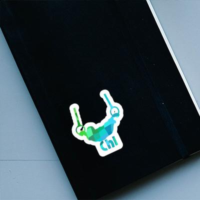 Sticker Chi Ring gymnast Laptop Image