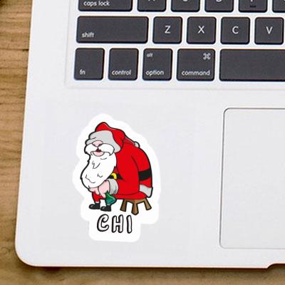 Sticker Chi Santa Laptop Image