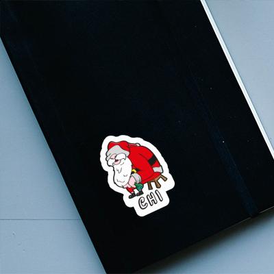 Sticker Chi Weihnachtsmann Gift package Image