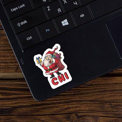 Weihnachtsmann Sticker Chi Laptop Image