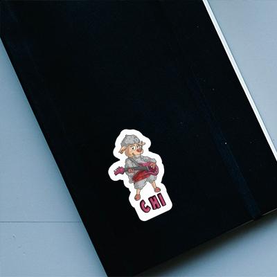 Chi Sticker Rockergirl Laptop Image