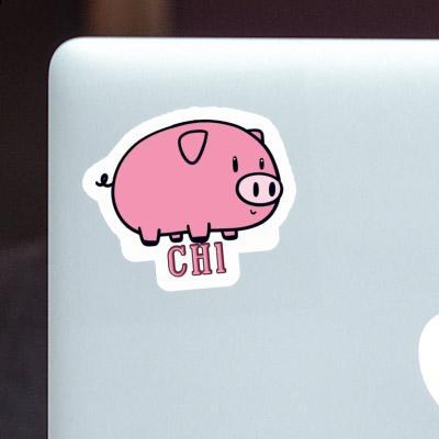 Cochon Autocollant Chi Notebook Image