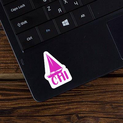 Chi Sticker Sailboat Laptop Image