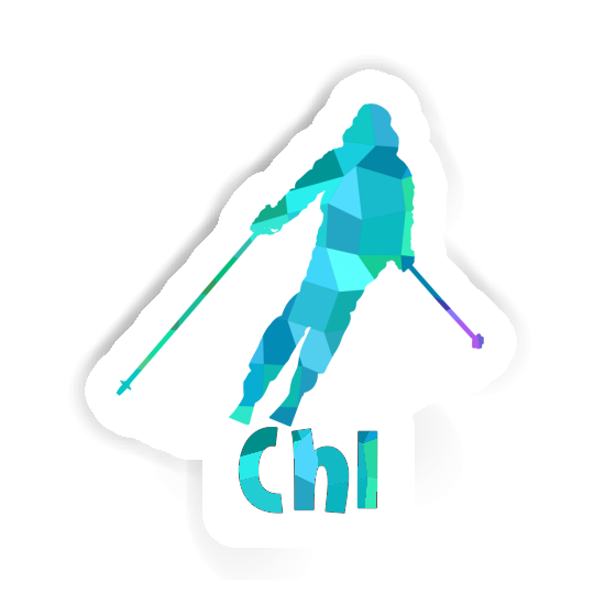 Sticker Chi Skier Laptop Image