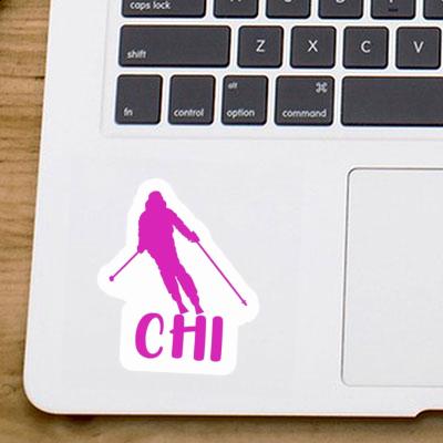 Skifahrerin Sticker Chi Gift package Image